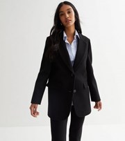 New Look Black Revere Collar Blazer Coat